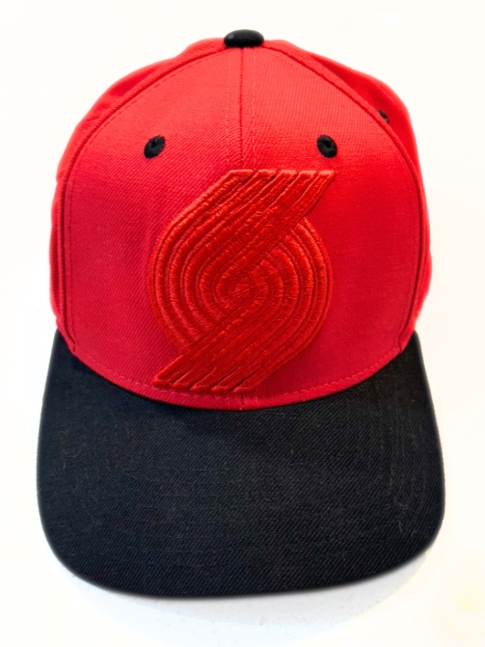 Portland Trail Blazers Mitchell & Ness Snapback Red And Black Cap